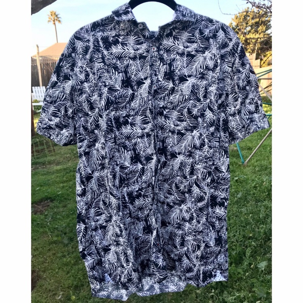 BRUNO Palm leaf button up